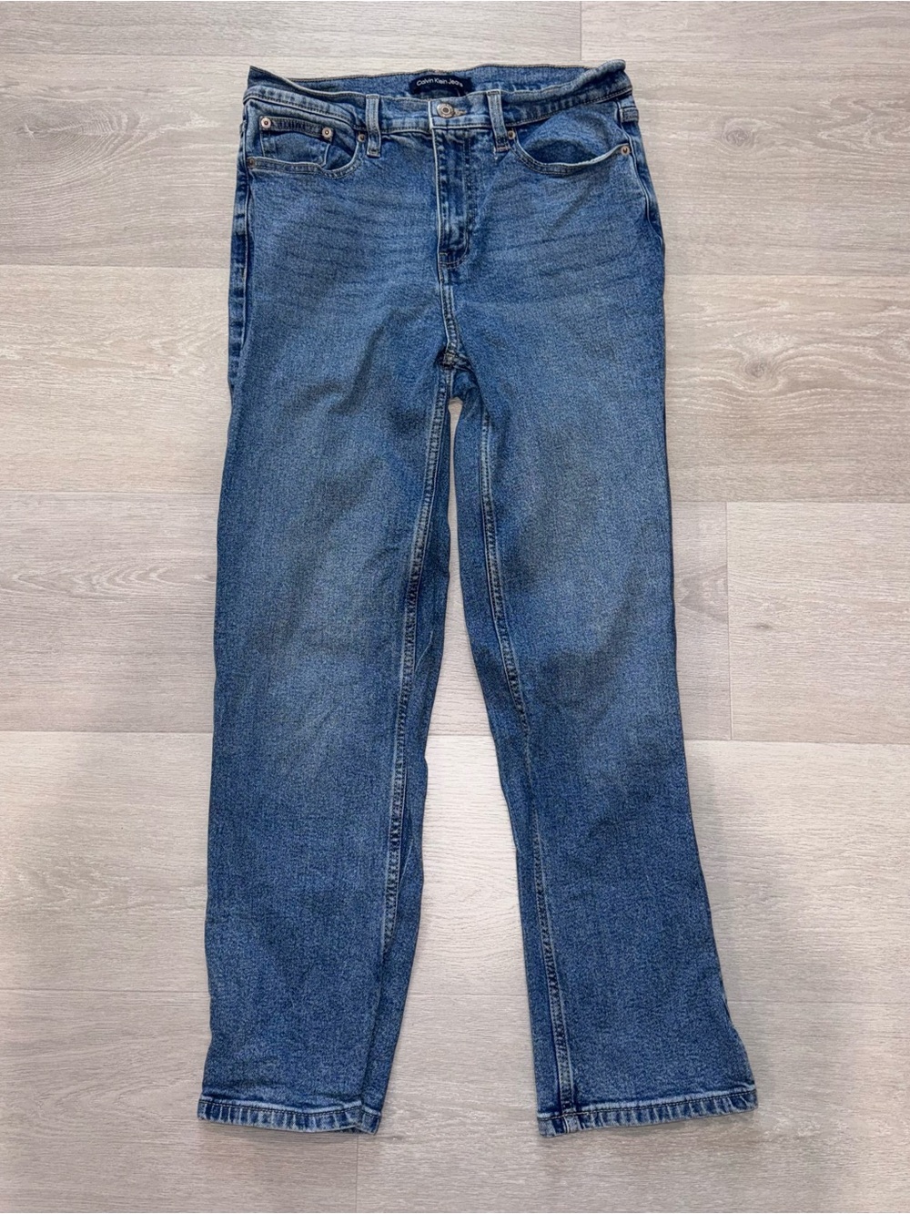 Calvin Klein High Rise Straight Jeans